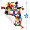 Rainbow Designs EL1448 Elephant Elmer Comfort Blanket, Baby