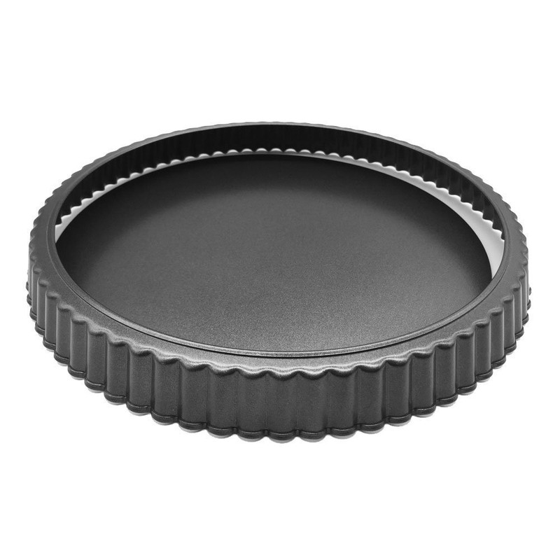HOMOW Nonstick Tart Tin with Removable Bottom, Heavy Duty Removable