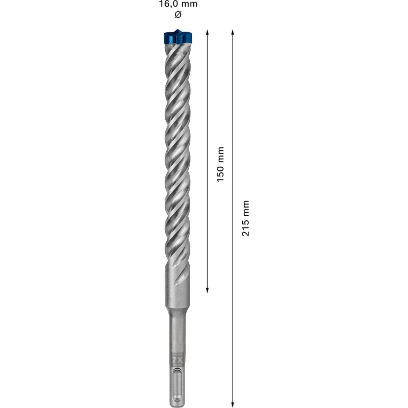 Bosch Professional 1x Expert SDS plus-7X Hammer Drill Bit (for