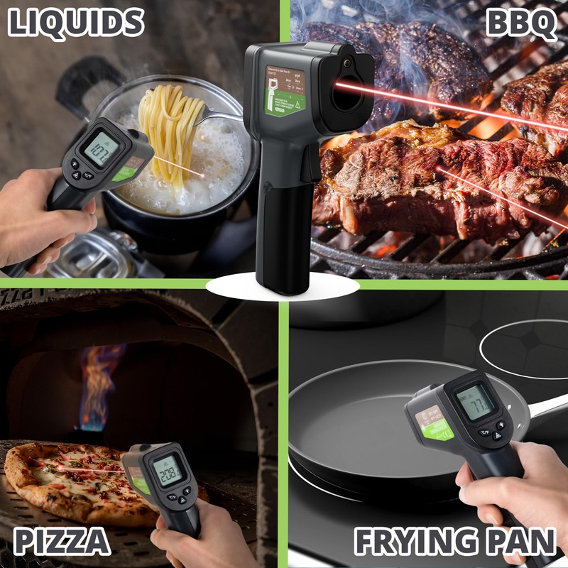 Oliver's Kitchen® Infrared Thermometer - User-Friendly - Measure Temperature with