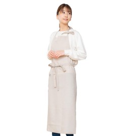 ARASAWA Linento Apron, Luxury Linen, Made in Japan, Women's, Men's, Stylish, Cute, Cafe Apron, Domestic Sewing, Simple, Women, Quinari