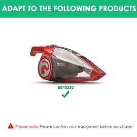 Mrgru Replacement Charger for Dirt Devil Vacuum BD10320, Compatible with P/N 440009713, 5-23V 300MA Output, DC Barrel Connector