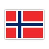 Squiddy Norway Flag Norwegian Country Pride - Vinyl Sticker Decal for Phone, Laptop, Water Bottle (3" Wide)