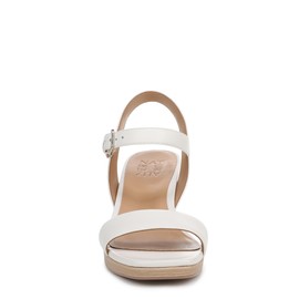 Naturalizer Womens Rose Heeled Sandal Warm White Leather 12 W