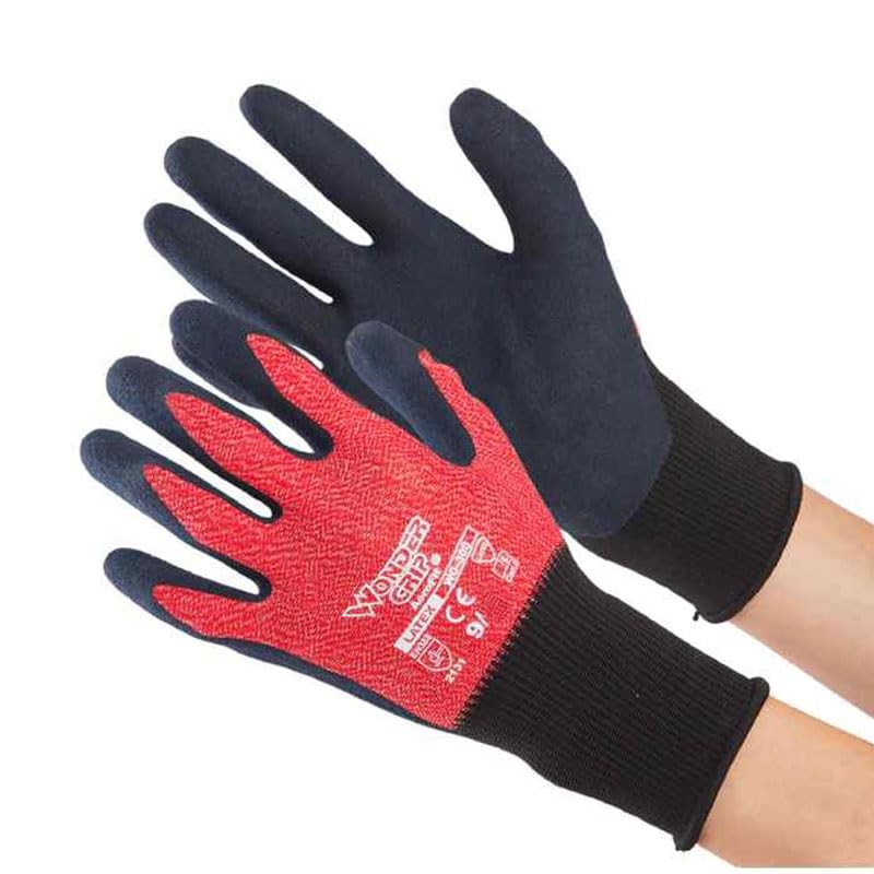 Uniworld WG300-3P Natural Rubber Coated Gloves, Wonder Grip, Aero Fit,