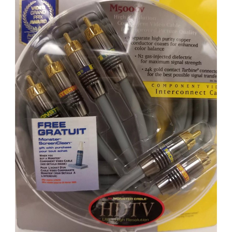 MONSTER CABLE M500V COMPONENT VIDEO 2M