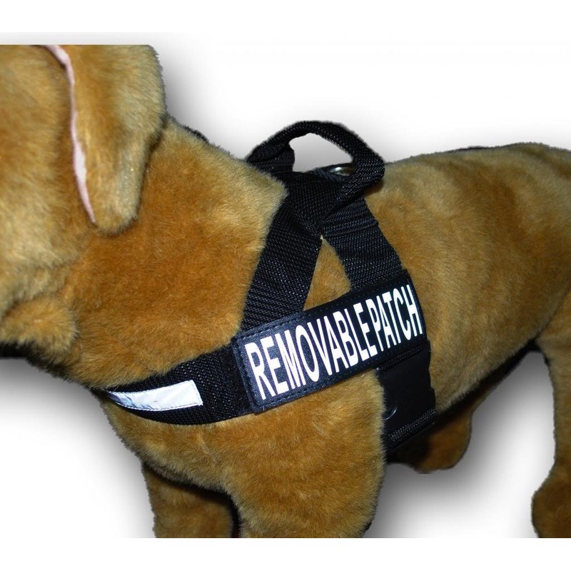 Blind Dog Service No-Pull Harness - Reflective Patches, Measure Before