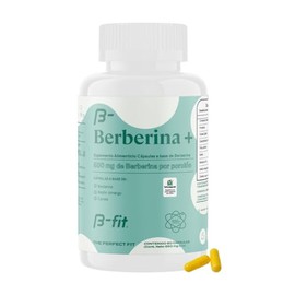 B-FIT B - Berberina HCL - Phellodendron amurense Rupr 60 Cpsulas - 500 mg por Porcin - Suplemento Alimenticio con Berberina, Meln Amargo y Canela     