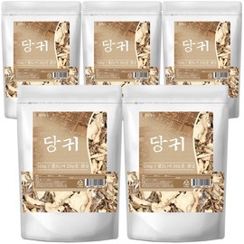 5 pieces of dried angelica root (500g) / 말린 당귀 절편 500g 5개