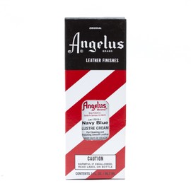 Angelus Leather Lustre Cream - Azul marino 3 oz, Azul marino, 3 Oz