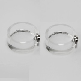 JILINWEI 2Pcs Jumping Spider Feeding Dish, Magnetic Tiny Food Dishes Water Dish for Jumping Spider, Tarantula and Other Small Pets,Transparent