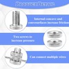 25 Pcs Aluminum Split Bolt Joint Clamp Silver Fence Wire
