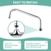 12” Swivel Swing Nozzle Spout for Commercial Kitchen Sink Faucet,Stainless