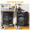 Rolling Utility Cart with 3 Drawers, Craft Organizer and Storage