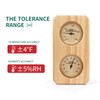 Plus tard Sauna Thermometer and Hygrometer 2 in-1 Vertical Gauge