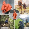 Emergency Rain Poncho, 4 Pack Thermal Blanket Weather Proof Outdoor