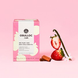 OSULLOC Berry Vanilla Green Tea 15ea - OSULLOC Berry Vanilla Green Tea 15ea
