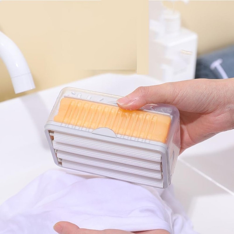 2pcs Foaming Soap Box Holder, BetterJonny 2 in 1 Soap
