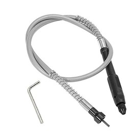 Eyech Flex Shaft Adapter Attachment Flexible Drill Shaft Extension keyless Chuck for Rotary Grinder Tool with Wrench - 3.2mm/1/8â