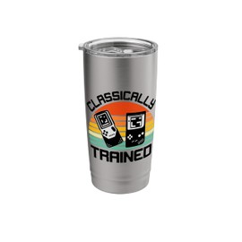 Retro Handheld Gaming Fun Nostalgia Graphic - Gamer Stainless Steel Insulated Tumbler