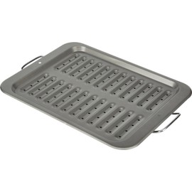 GoodCook Everyday Nonstick Steel Broiler Pan, 11.5" x 14.25", Gray