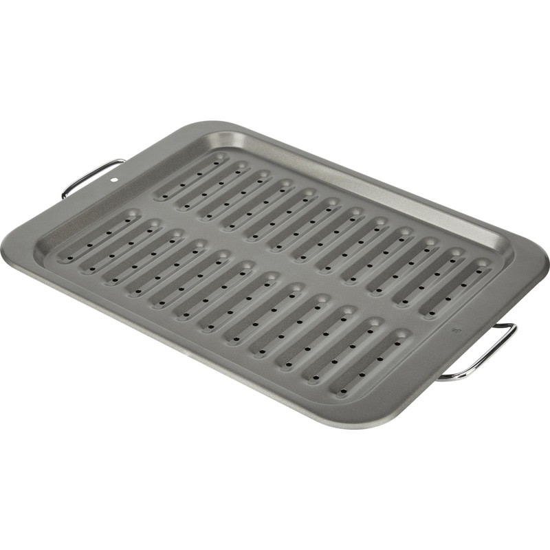 GoodCook Everyday Nonstick Steel Broiler Pan, 11.5" x 14.25", Gray