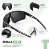 TURBOPEP 3Pack Kids Polarized Sunglasses - Youth Baseball Sunglasses for