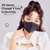 50PCS Face Mouth Cover 3 Layer Disposable Skin Friendly Gradient