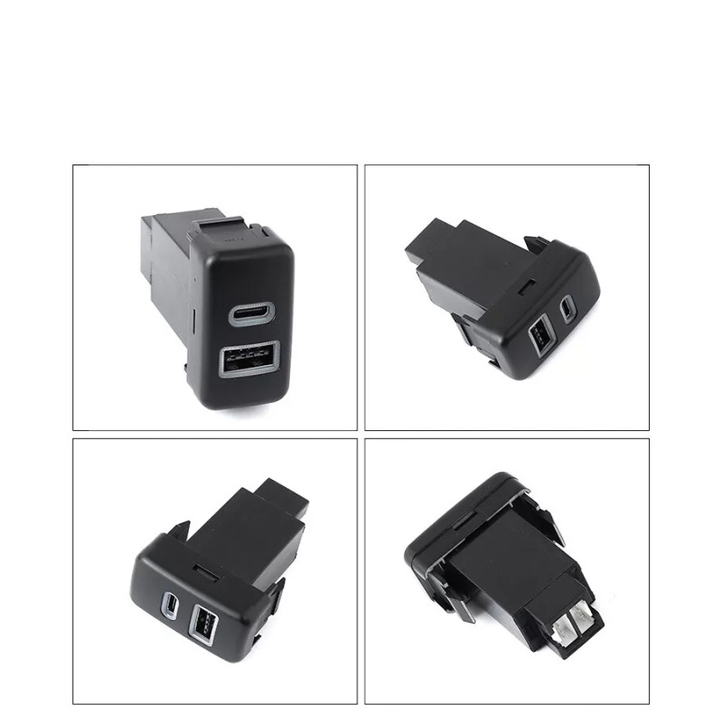 LUC Type-A/C Premium USB Charger Adapter Switch For Toyota Tundra