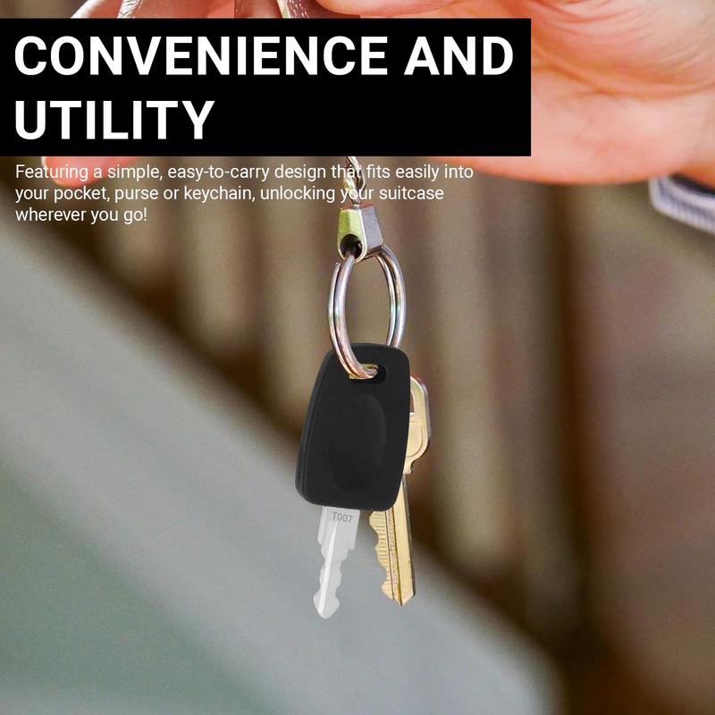 2 Pieces Keys Compatible For TSA, 007&002, Travel Key, Suitcase