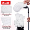 Golf Iron Club Head Covers Magnetic 10pcs 4-9,P,A,S,L Right Hand