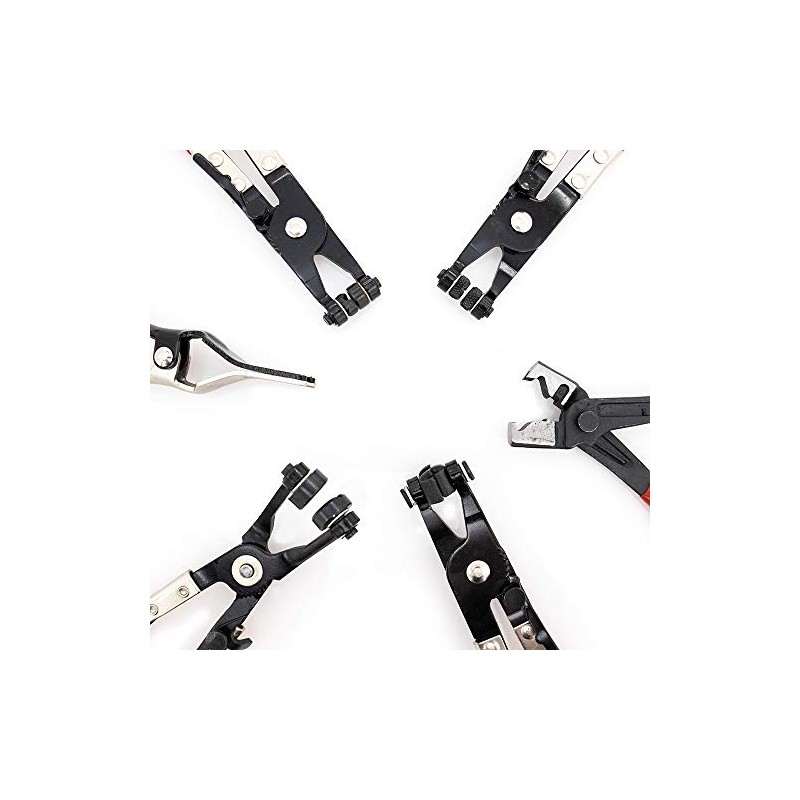 Mishimoto MMTL-HCR-9 Hose Clamp Plier Set, 9 Pieces, Black