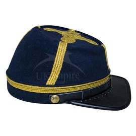 American Civil War Field Officer Generals Union Kepi – 100% Navy Blue Wool Cloth Hat/Cap (US, Alpha, Small, Navy Blue)