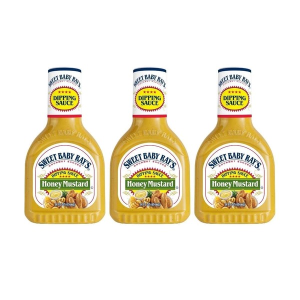 Sweet Baby Ray's Honey Mustard Dipping Sauce, 14 OZ (Pack of 3)