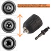 Drill Chuck, 3/8-24UNF 0.8-10 mm Keyless Drill Chuck Screwdriver Bit