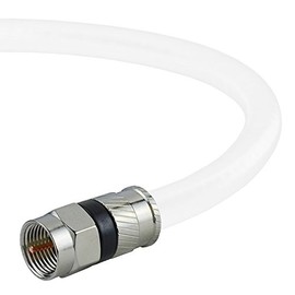 Mediabridge™ Coaxial Cable (15 Feet) with F-Male Connectors - Ultra Series - Tri-Shielded UL CL2 in-Wall Rated RG6 Digital Audio/Video - Includes Removable EZ Grip Caps (Part# CJ15-6WF-N1)