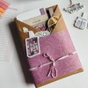 Blind date with a book with stickers, handmade magnetic bookmark,