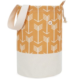 TOGETRUE Yarn Bag, Knitting Crochet Bag, Portable Yarn Storage Bags Organizer for Crocheting Project, Store Skein Ball, Short Knitting Needle (Large,Yellow)