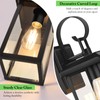 BesLowe 2-Pack Outdoor Wall Light Fixtures, 15" Exterior Lighting Fixtures