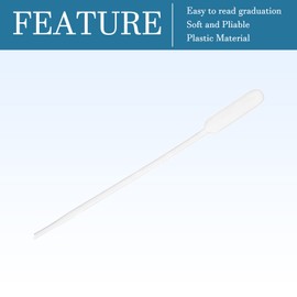 QUARKZMAN Pack of 100 0.5 ml Pipettes Dropper Disposable Pipettes Eye Pipette Essential Oil Pipettes for Liquid Distribution Clear