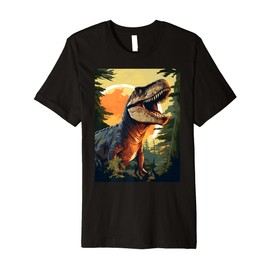 Dinosaur Dino Tyrannosaurus rex T-Rex Vintage Retro Premium T-Shirt