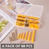 88 Piece Wall Plug Set (44 x Masonry Screws, 44