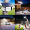intelamp Solar Flood Lights Outdoor Waterproof, 6000mAh 1200LM Solar Powered