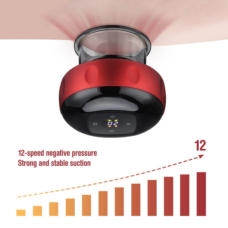 Electric Cupping Massager Body Guasha Device Portable Scraping Tool for
