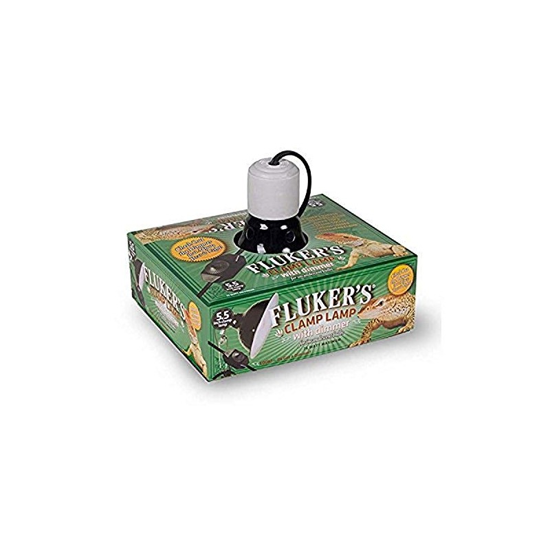Fluker's Repta-Clamp Lamp, Heavy Duty Clamp Light For Reptile Tanks