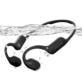LYPERTEK Bone Conduction Headphones, IP68 Waterproof Swimming Headphones,Bluetooth 6.0 Open Earphones, 32GB Memory Bone Conduction Sports Earphones,Wireless Underwater Earbuds for Running,Sports,Black