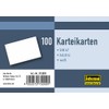 Idena 375009 Index Cards DIN A7 Blank blanko, weiß