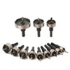 12PCS HSS Drill Bit Hole Saw Tooth Set Stainless Steel