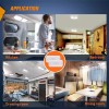 Nilight RV Interior Ceiling White LED Lights 5Pcs