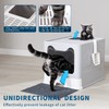 Medario Cat Litter Box with Cat Litter Mat and Scoop,
